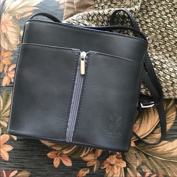 VERA PELLE Italian Leather Crossbody EUC! - Picture 2 of 8